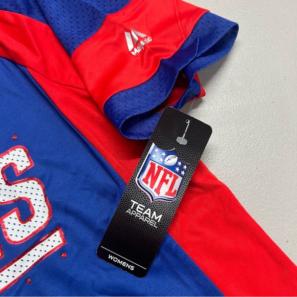 Women's Majestic Draft Me New York GIANTS NFL Top Shirt S M L 2X 3X 4X BLING - Picture 6 of 10